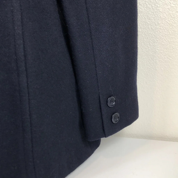 Mario De Pinto Pea Coat Women’s Size Medium Navy Wool Double Breasted FallWinter - Picture 6 of 16